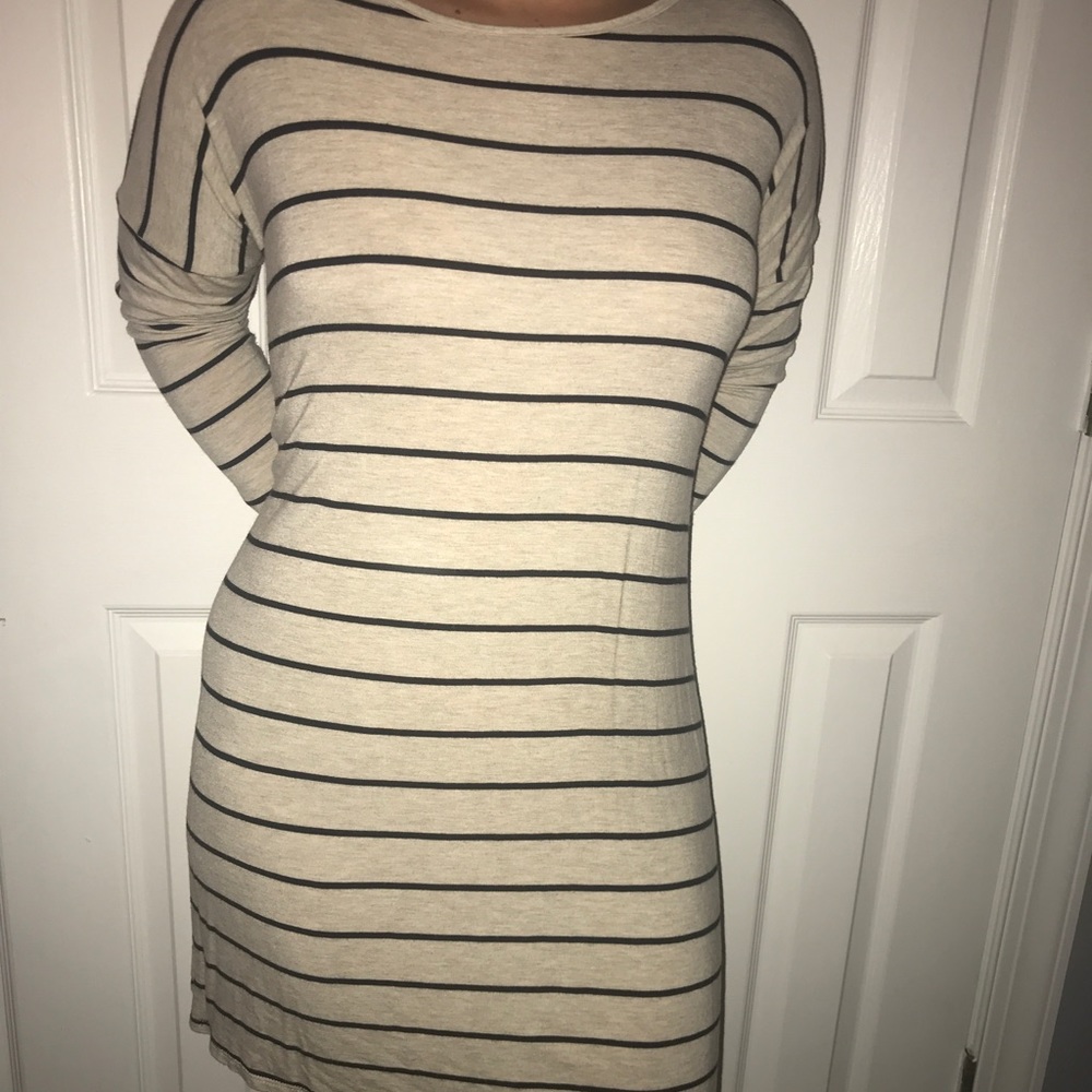Stripped Casual Dress